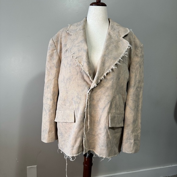 Vintage Other - Distressed Beige Blazer